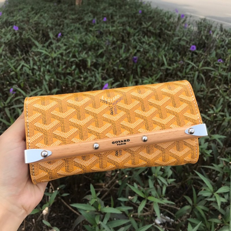 Goyard Monte-Carlo Mini Case Yellow/Navy Blue/Dark Grey For Women‎ 7.5in/19cm MONTE2MINTY50CL50P