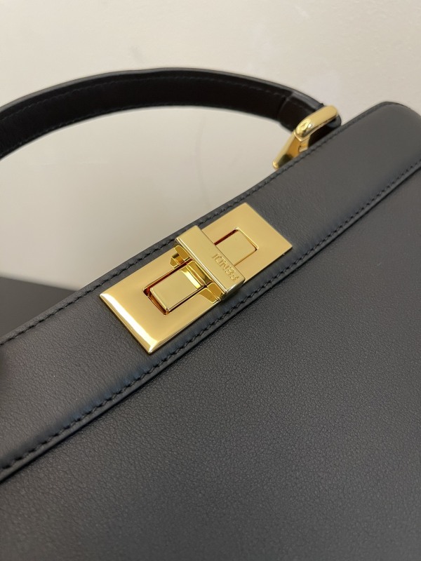Fendi Peekaboo ISeeU Petite Black Small Bag For Woman 20cm/8in