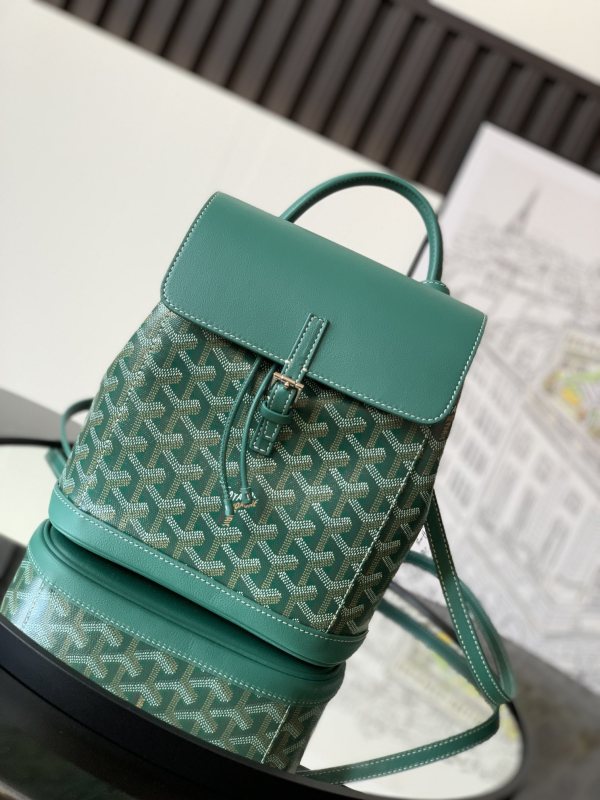 Goyard Alpin Mini Backpack Green For Women‎ 9.1in/23cm ALPIN2MINTY09CL09P
