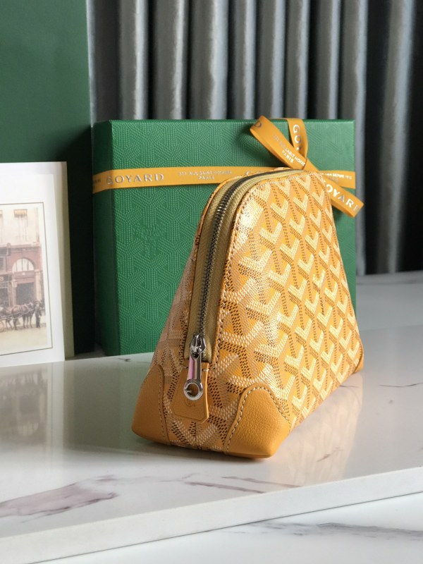 Goyard Vendôme Cosmetic Pouch Bag Yellow For Women‎ 5.3in/13.5cm VENDOTPMLTY08CL08P