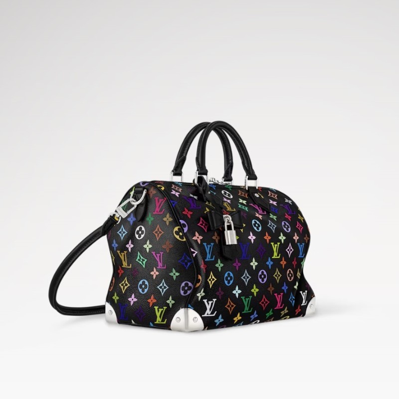 Louis Vuitton LV x TM Speedy Soft 30 Bag Multicolore Noir For Women 11.8in/30cm M13257