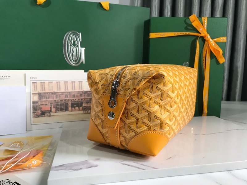Goyard Bowling 25 Toiletry Bag Green/Yellow For Women‎ 9.4in/24cm BOWLIN025TY01CL03P