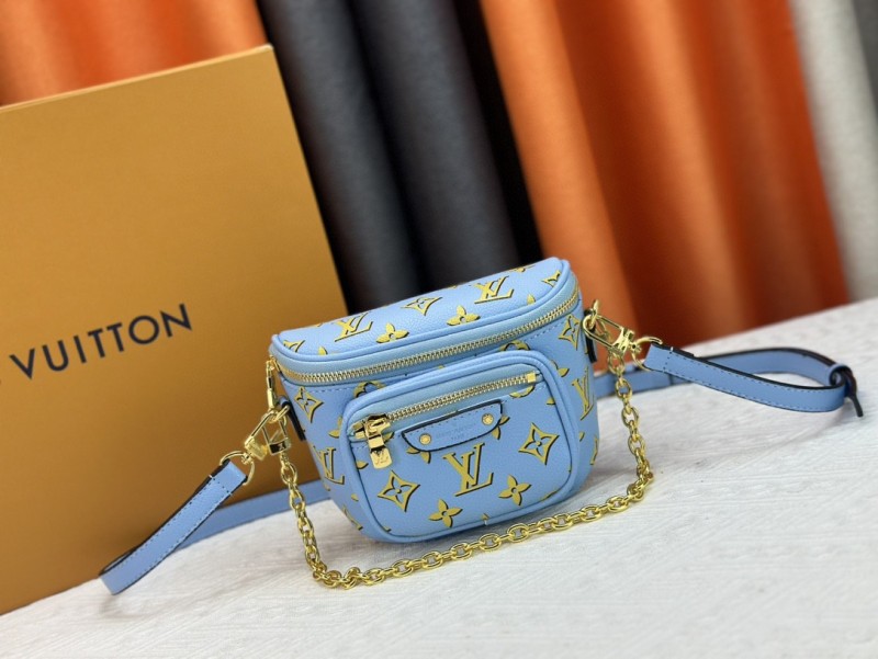 Louis Vuitton Mini Bumbag Blue Bag For Women 6.6 Inches/ 17 Cm M83694