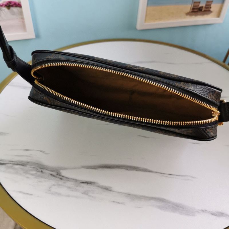 Celine Medium Messenger Bag in Triomphe Canvas With Celine Print Black For Women‎ 9in/23cm 194502CIM.38NO
