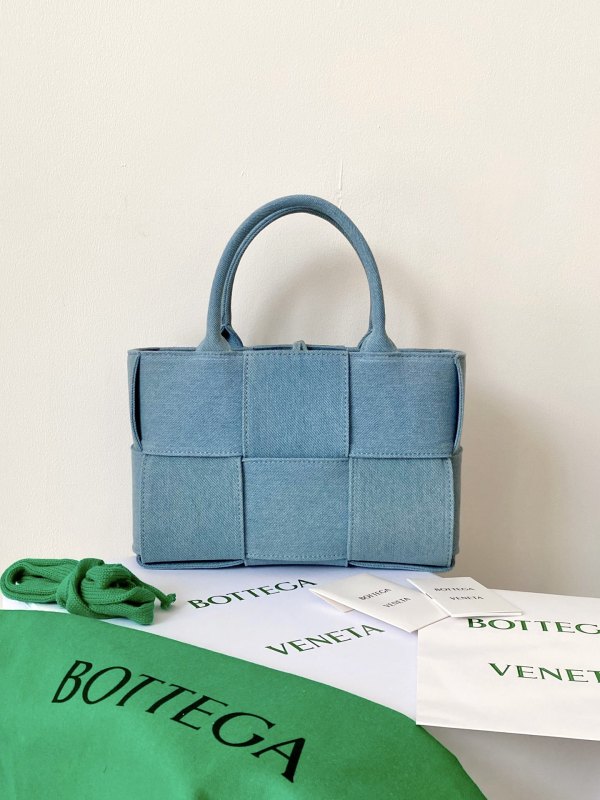 Bottega Veneta Mini Arco Tote Bag Blue For Women‎ 9.8in/25cm