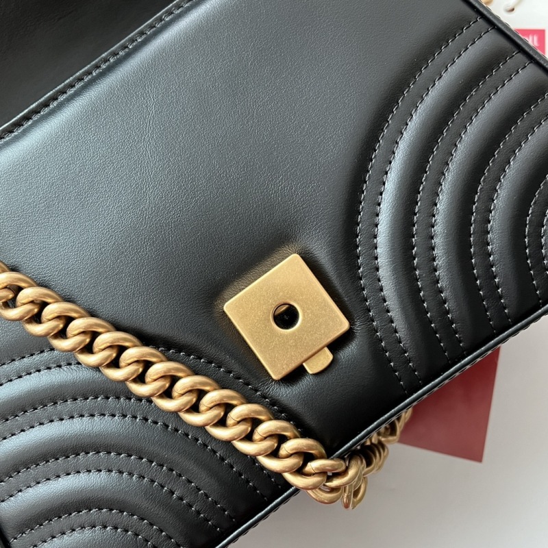 Gucci GG Marmont Mini Top Handle Bag Black For Women, Women’s Bags 8.3in/21cm GG ‎547260 DTDIT 1000