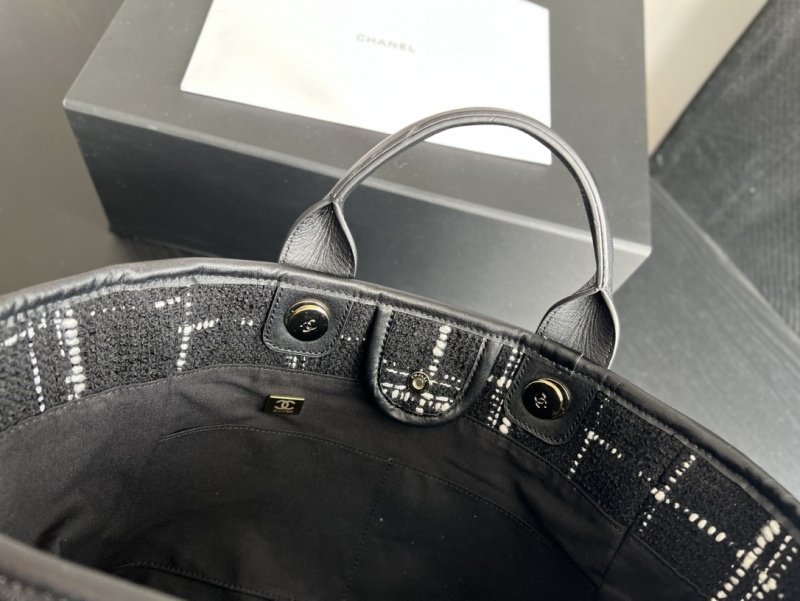 Chanel Large Shopping Bag Black For Women 19.5in/50cm A66941