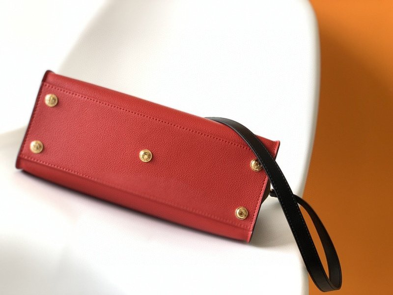 Louis Vuitton On My Side MM Tote Bag Monogram Canvas Red For Women, Women’s Handbags, Shoulder Bags 12in/31cm LV M53824