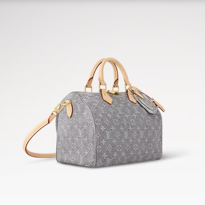 Louis Vuitton Speedy Soft 30 Washed Gray For Women 11.8in/30cm M13344