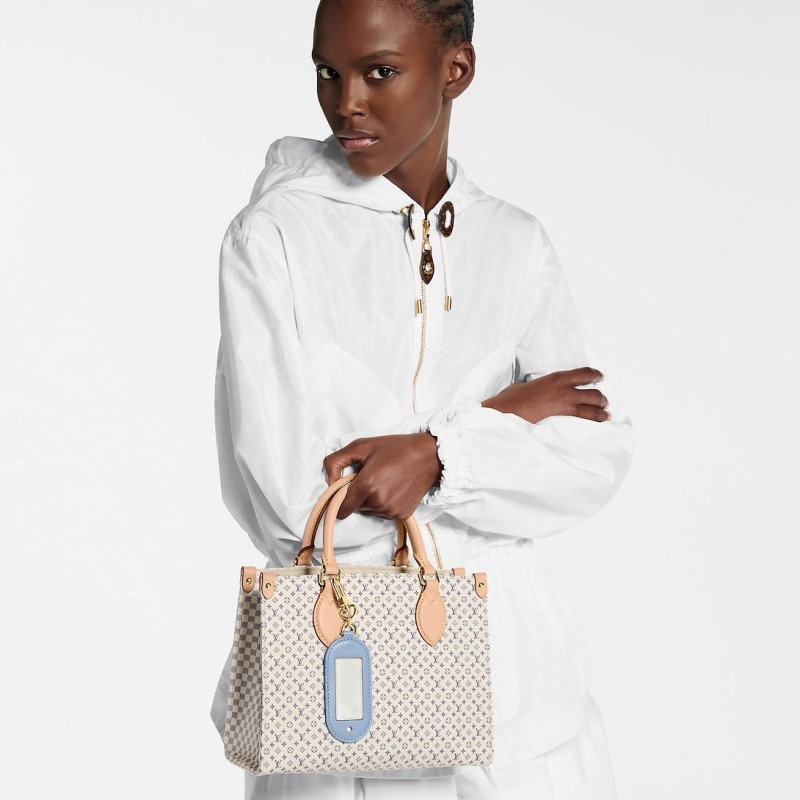 Louis Vuitton OnTheGo PM Azure Blue/Sand For Women 9.8in/25cm M15138