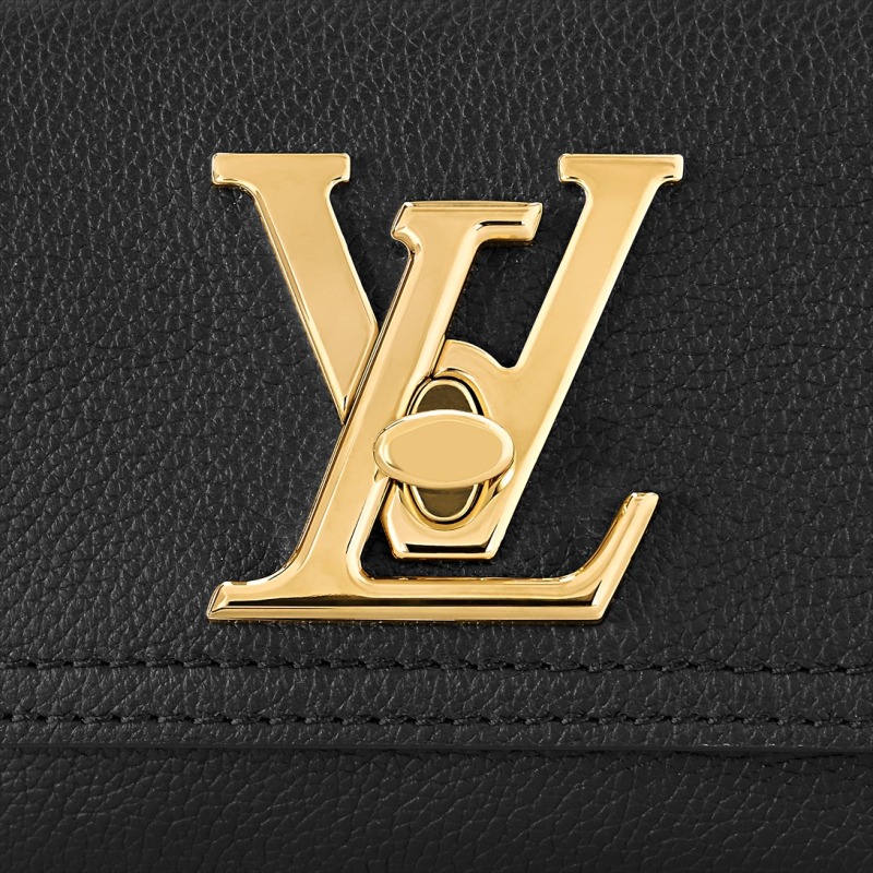 Louis Vuitton Lockme Bucket Black Bag For Women M57687- 9.1 Inches/ 23.1 Cm