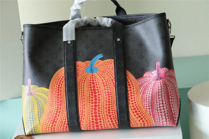 Louis Vuitton LV x YK Weekend Tote Grey For Women 16.9in/43 cm M46434