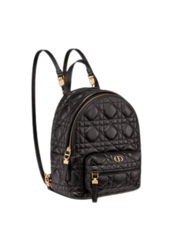 Dior Mini Dior Backpack Cannage Black For Women‎ 12 in/ 31.5 cm CD