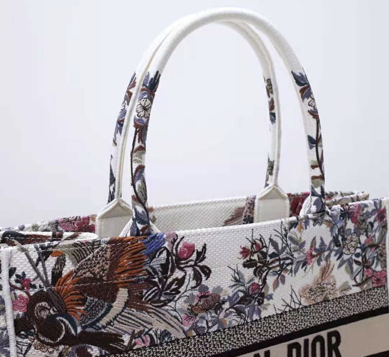 Christian Dior Large Dior Book Tote Latte Multicolor Bag For Women M1286ZRWD_M941- 16.5 Inches/ 42 Cm