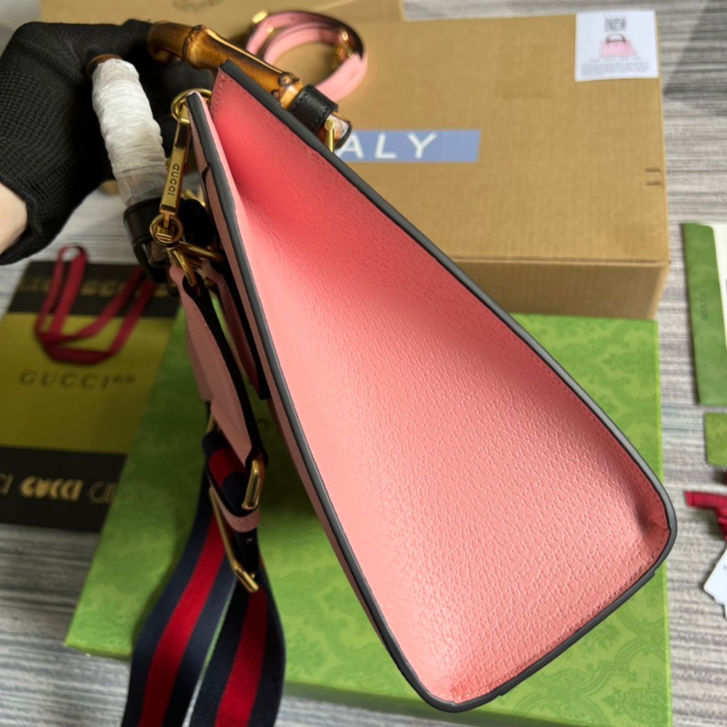 Gucci Diana Small Tote Bag Pink For Women, Women’s Bags 11in/27cm GG