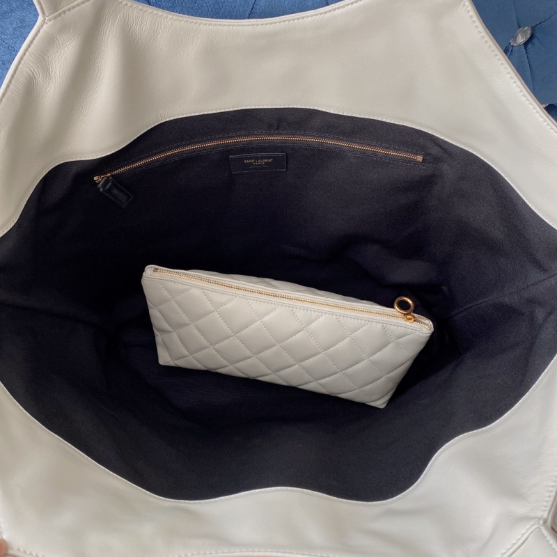 Saint Laurent Icare Maxi Shopping Bag White For Women 16.9in/43cm YSL