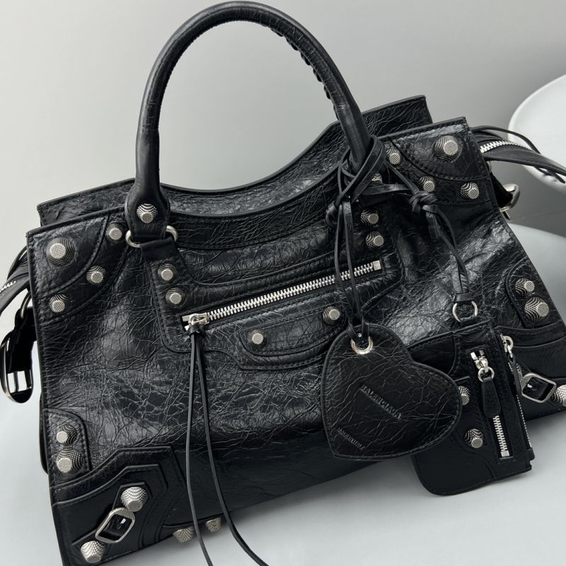 Balenciaga Neo Cagole City Handbag Black For Women‎ 15.3in/38.9cm 700451210B01000