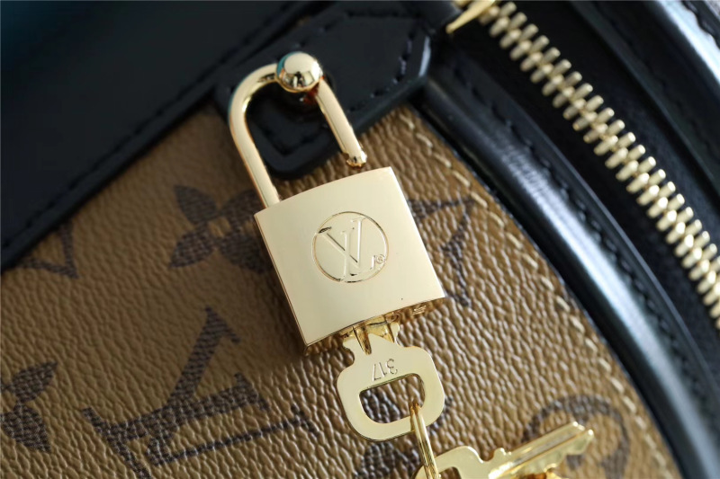 Louis Vuitton Cannes Monogram Reverse Canvas Brown For Women 5.9in/15cm LV M43986