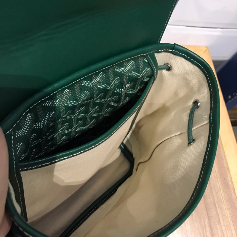 Goyard Alpin Mini Backpack Green/Navy Blue/Grey For Women‎ 9.1in/23cm ALPIN2MINTY33CL33P