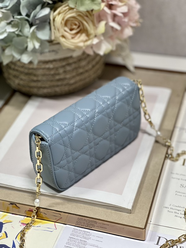 Dior Mini Miss Dior Bag White/ Black/ Blue/ Light Purple For Women 7 in/18.cm