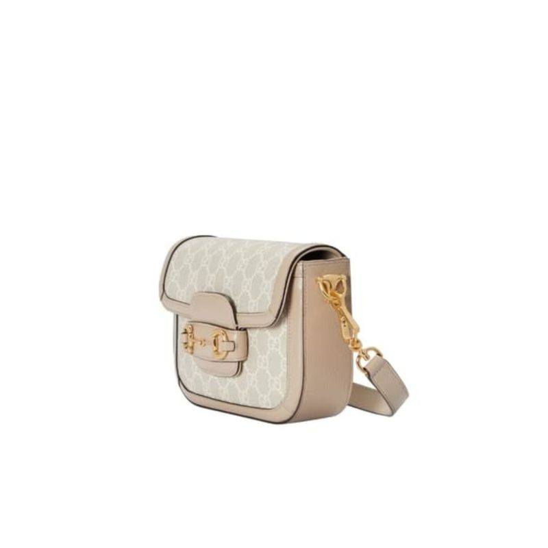 Gucci Horsebit 1955 GG Mini Bag Beige For Women, Women’s Bags 8.1in/21cm GG ‎‎658574 UULAG 9682