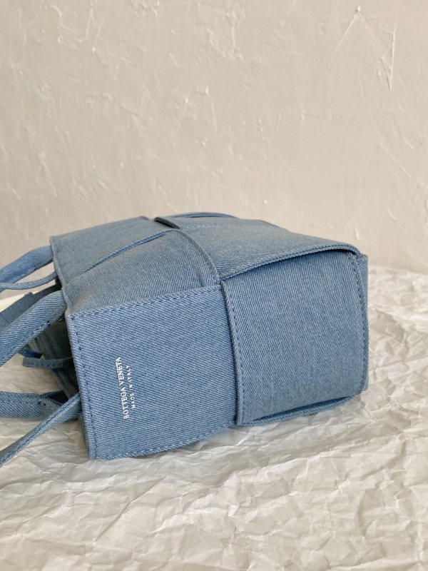 Bottega Veneta Mini Arco Tote Bag Blue For Women‎ 9.8in/25cm