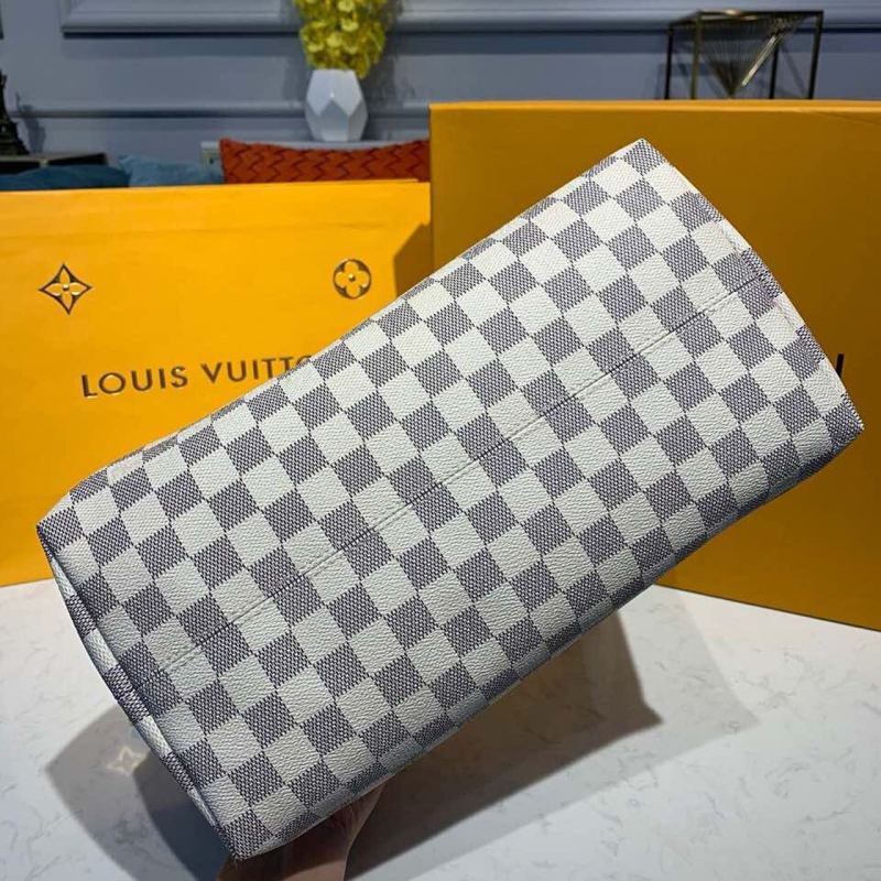 Louis Vuitton Lena MM Damier Azur Canvas For Women, Women’s Handbags, Shoulder Bags 13in/33cm LV N44040