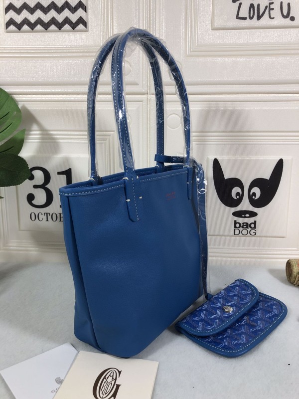 Goyard Anjou PM Bag Blue For Women‎ 7.9in/20cm