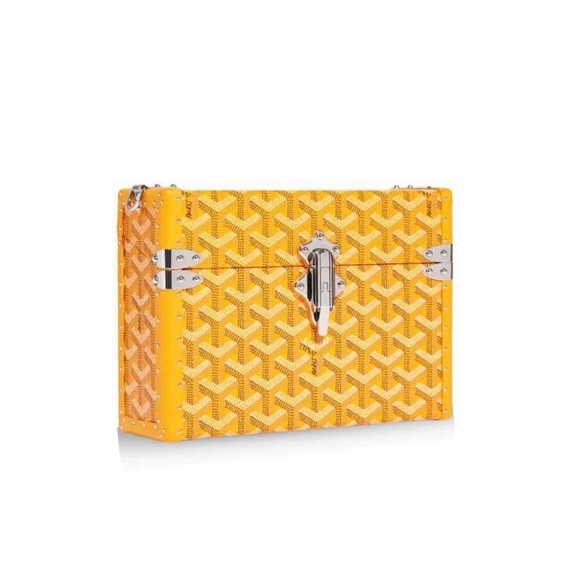 Goyard Cassette Trunk Bag Yellow For Women‎ 5.9in/15cm CASSETPMLTY08CL08P