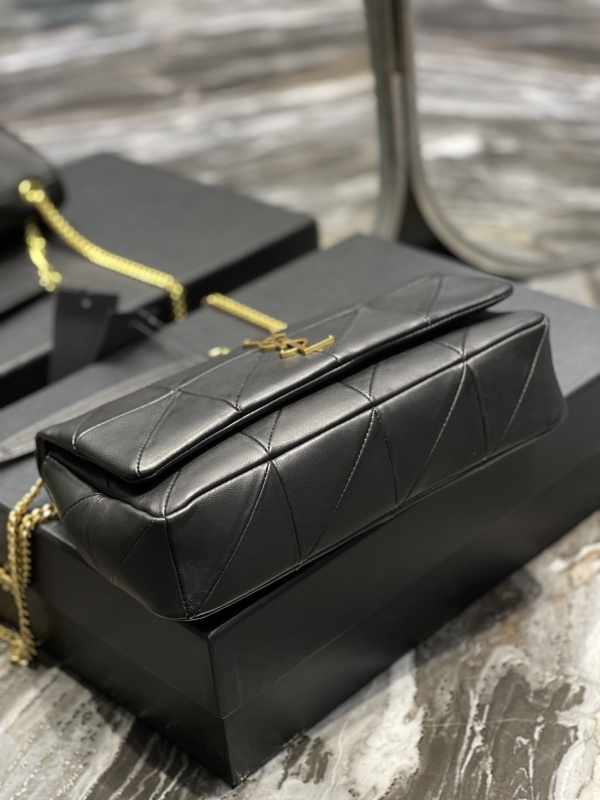 [True-to-ORIGINAL] Saint Laurent Jamie Medium Chain Bag Black For Women 9.8in/25cm