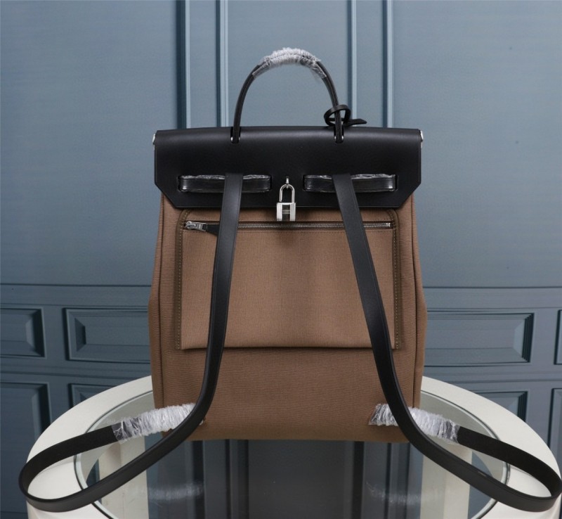 Hermes Buckle Lock Shape Striped Brwon, Silver Toned Hardware Bag For Women, Women’s Handbags, Shoulder Bags 10.8in/30cm