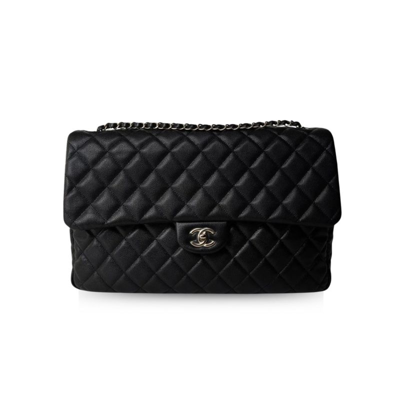 Chanel Jumbo Classic Airport Bag Black For Women 38cm/ 15in
