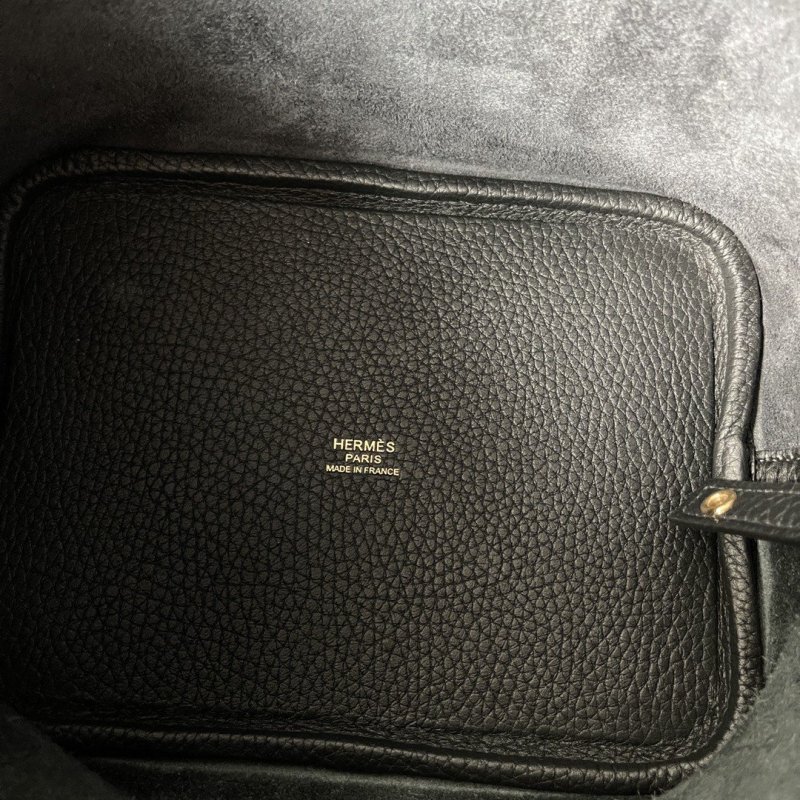 Hermes Picotin Lock 18 Bag Black For Women, Women’s Handbags 7.1in/18cm