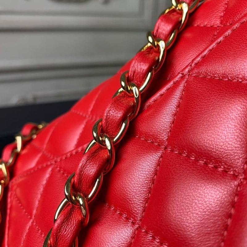 Chanel Mini Flap Bag Red For Women, Women’s Bags, Women’s Bag, Shoulder And Crossbody 7.8in/20cm A69900