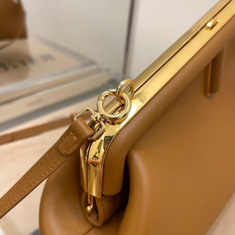 Fendi First Small Brown For Women, Women’s HandBags, Shoulder And Crossbody Bags 10.2in/26cm FF 8BP129ABVEF0NYJ