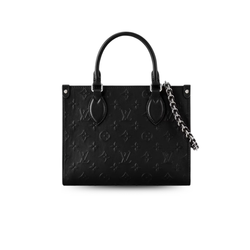 Louis Vuitton OnTheGo PM Handbag Black For Women 9.8in/25cm M14576