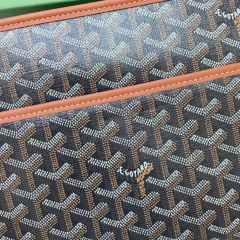 Goyard Jouvence GM Toiletry Bag White/Brown For Women‎ 11.6in/29.5cm JOUVENGMLTY01CL03P