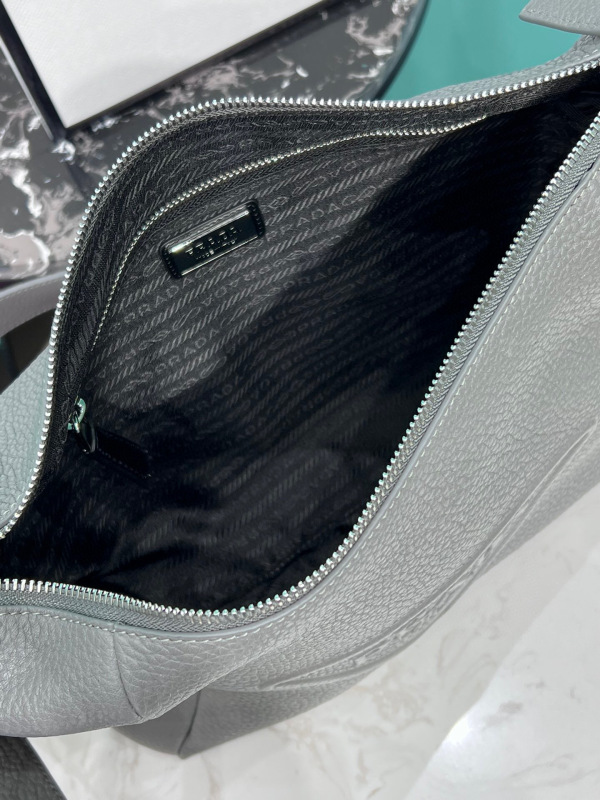 Prada Bag With Shoulder Strap In Grey For Women 10.2 in/ 26cm 2VH165_2BBE_F0K44_V_OOO