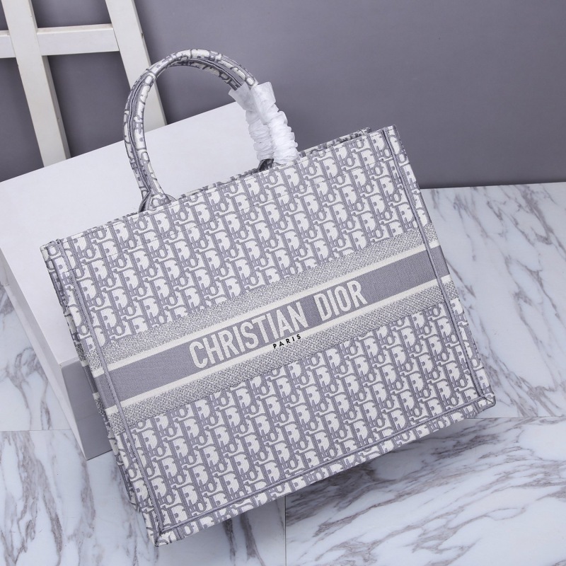 Christian Dior Large Dior Book Tote Gray, For Women, Women’s Handbags 16.5in/42cm CD M1286ZRIW_M932