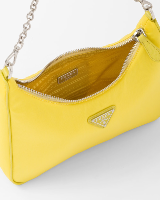 Re-Edition 2005 Re-Nylon Bag Citron Green For Women