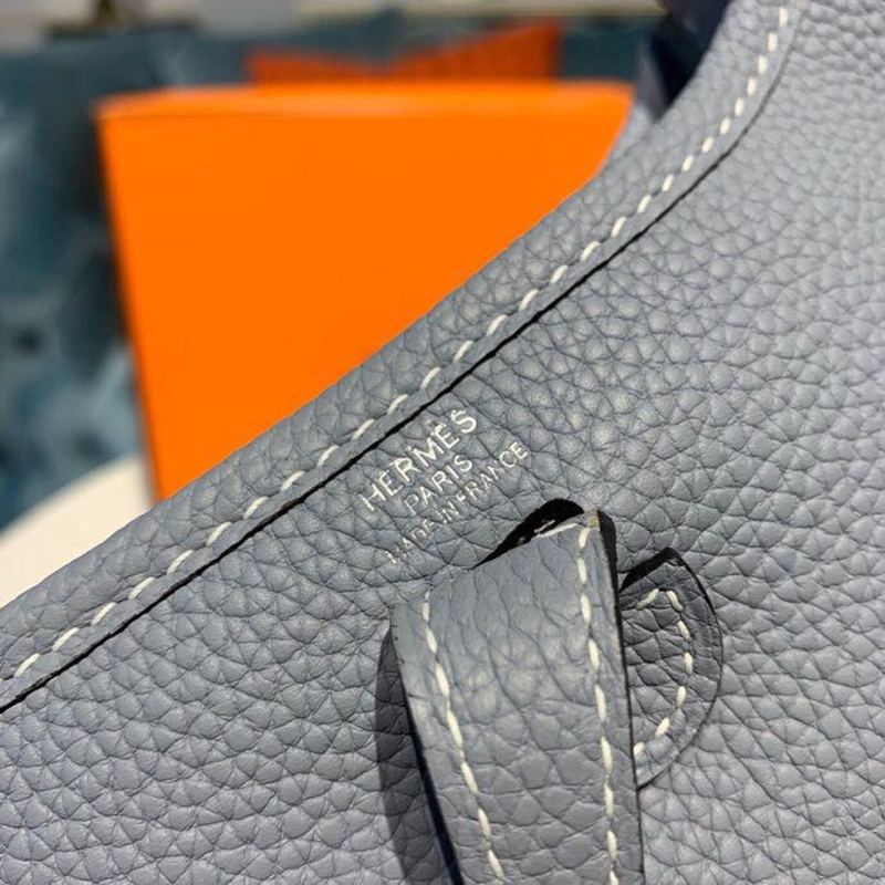 Hermes Mini Evelyne Grey For Women 7in/18cm
