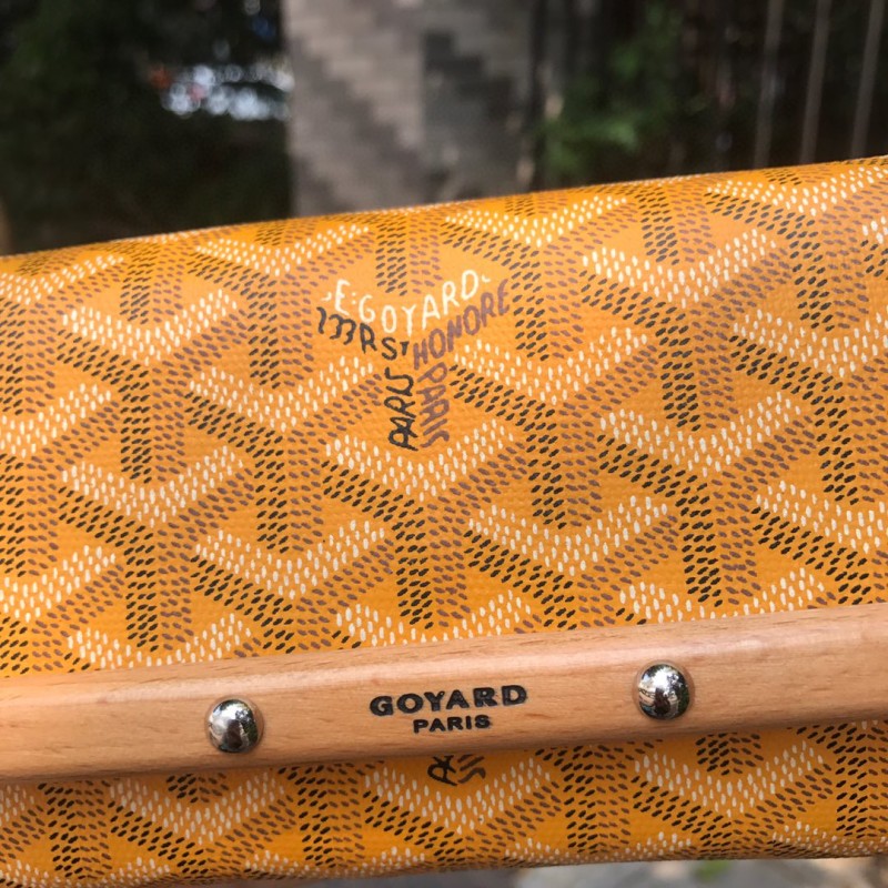 Goyard Monte-Carlo Mini Case Yellow/Navy Blue/Dark Grey For Women‎ 7.5in/19cm MONTE2MINTY50CL50P