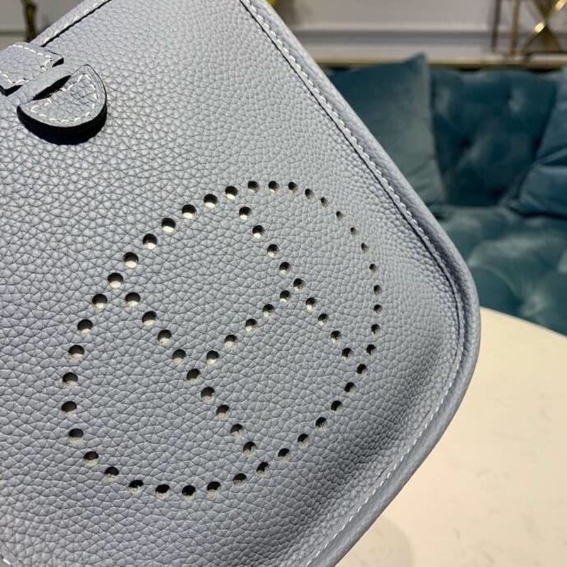 Hermes Mini Evelyne Grey For Women 7in/18cm