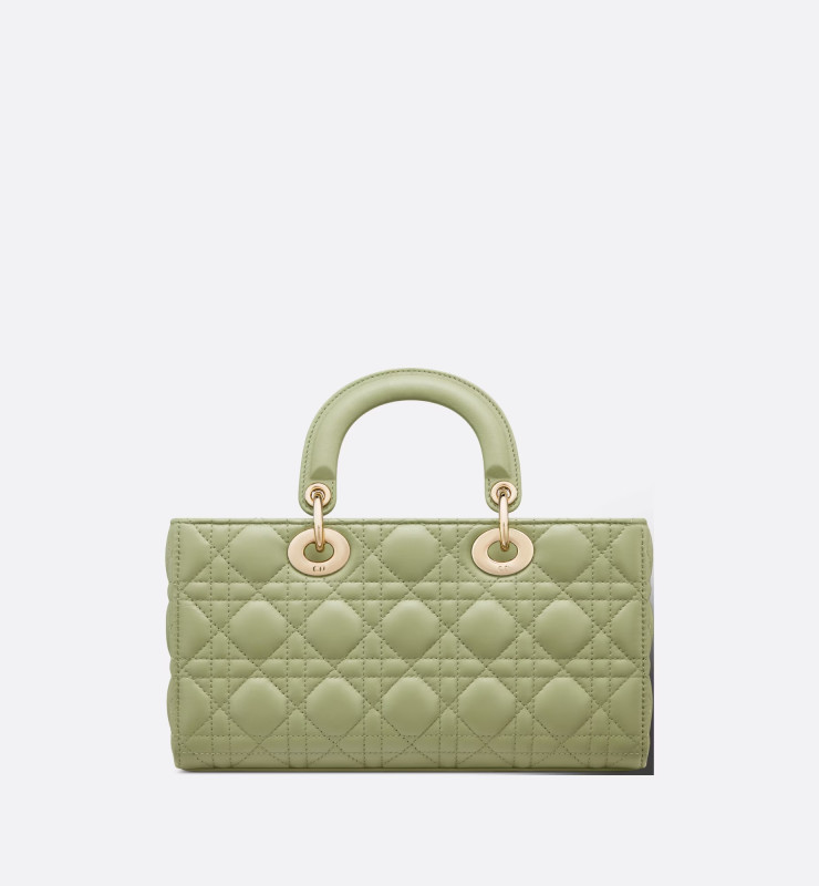 Dior Medium Lady D-Joy Bag Ethereal Green Cannage For Women M0540ONGE_M73H