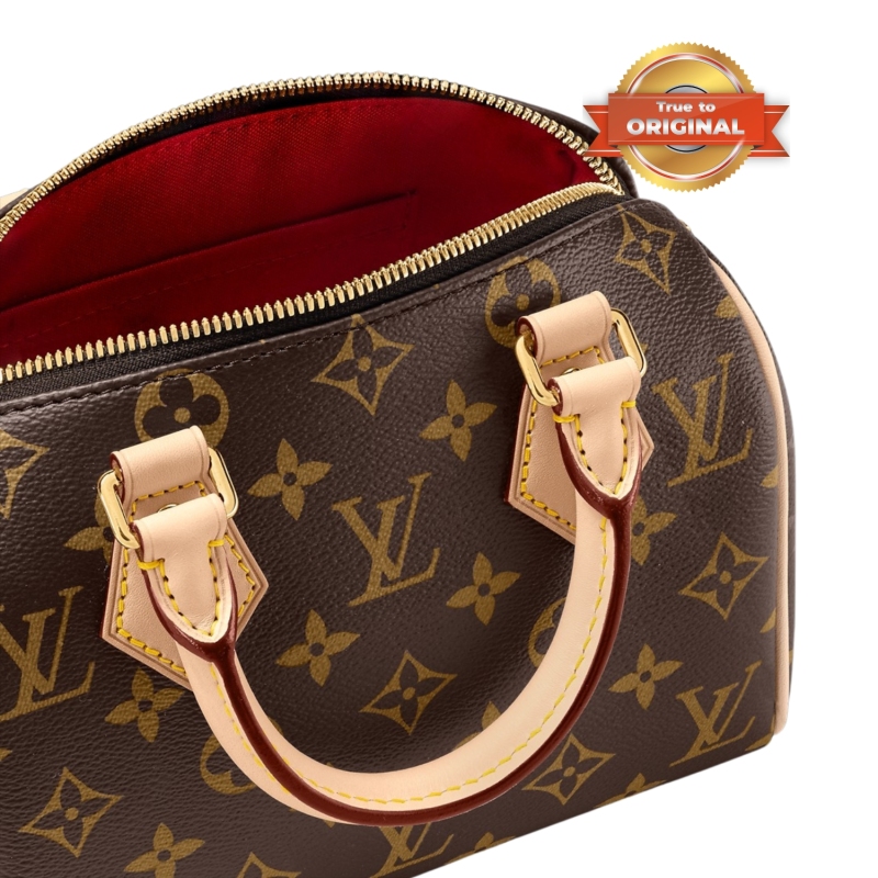 [True-to-ORIGINAL] Louis Vuitton Speedy Bandoulière 20 Monogram Canvas Brown For Women 20cm/8.1in M46594