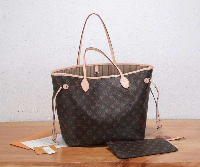 Louis Vuitton Neverfull MM Tote Bag Monogram Canvas Brown For Women 12.6in/32cm LV M40995