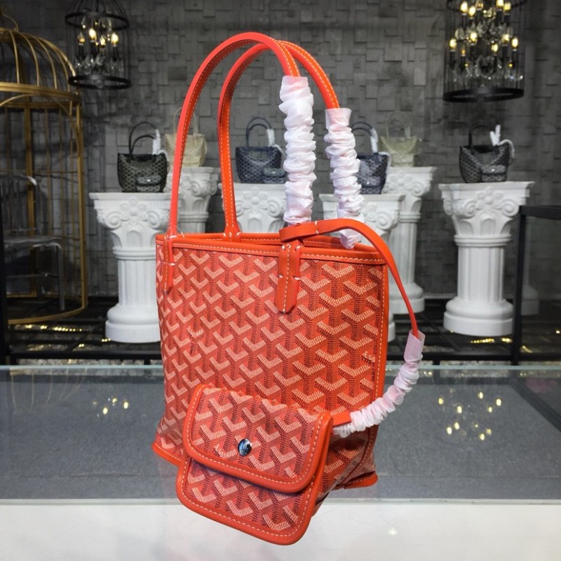 Goyard Anjou Mini Bag Orange For Women‎ 7.9in/20cm