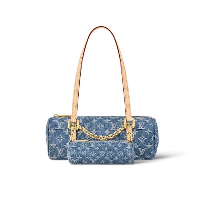 Louis Vuitton Papillon Blue Denim For Women M46830 – 10.6 Inches / 26.9 Cm