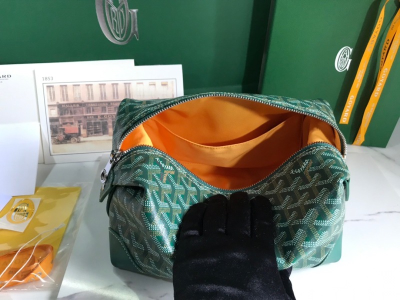 Goyard Bowling 25 Toiletry Bag Green/Yellow For Women‎ 9.4in/24cm BOWLIN025TY01CL03P