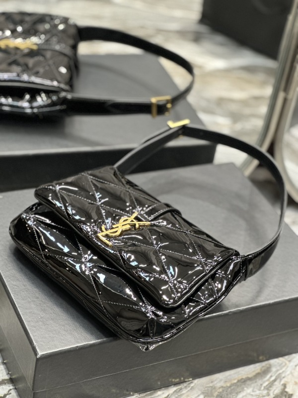 Saint Laurent Le 5a7 Shoulder Bag Black For Women‎ 9.4in/24cm SLAU-WY2177